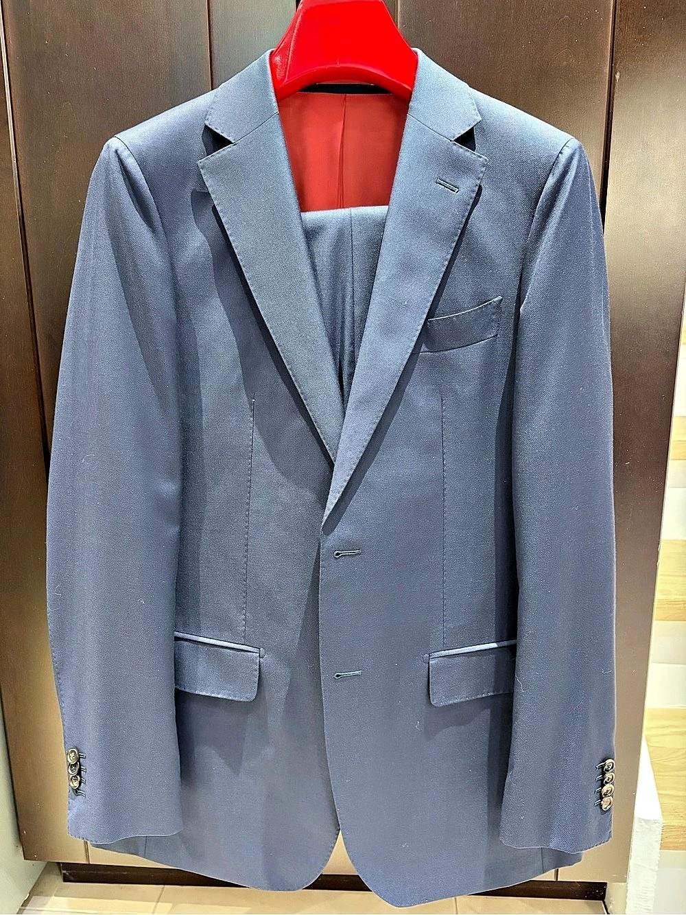 Suitsupply Sienna Single Breasted Wool Suit Jacket Blue Size 40L